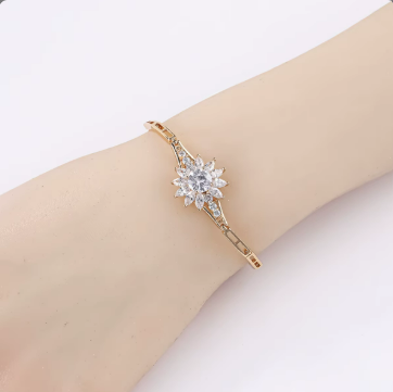 Bront 18K Gold Plated CZ Bracelet – Everyday Sparkle with Timeless Appeal – 18K Gold Plated, Perfect Gift for Her