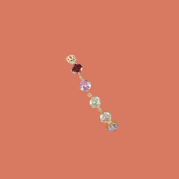 An 18K gold plated bracelet with elegant cubic zirconia stones.