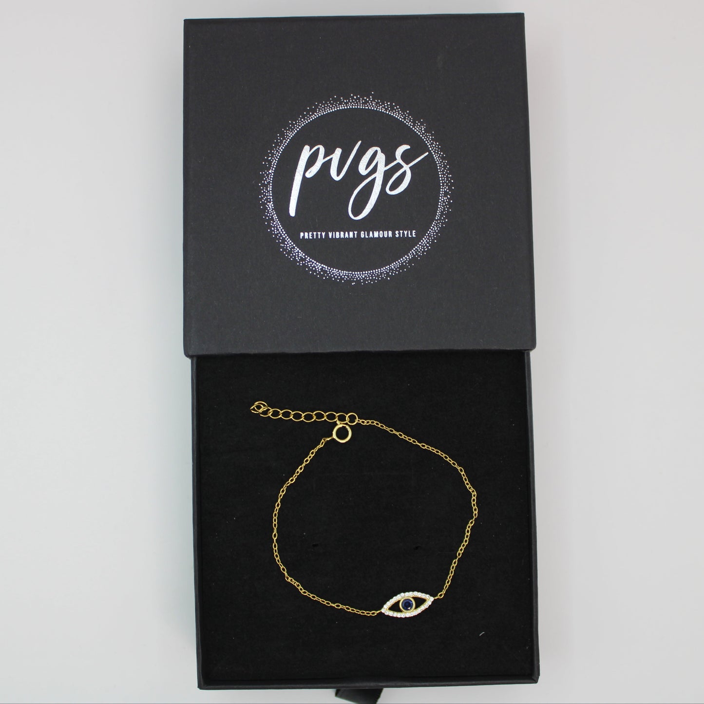 925 Silver Evil Eye Bracelet – 18K Gold Plated with Mini Zircon – 18K Gold Plated, Perfect Gift for Her