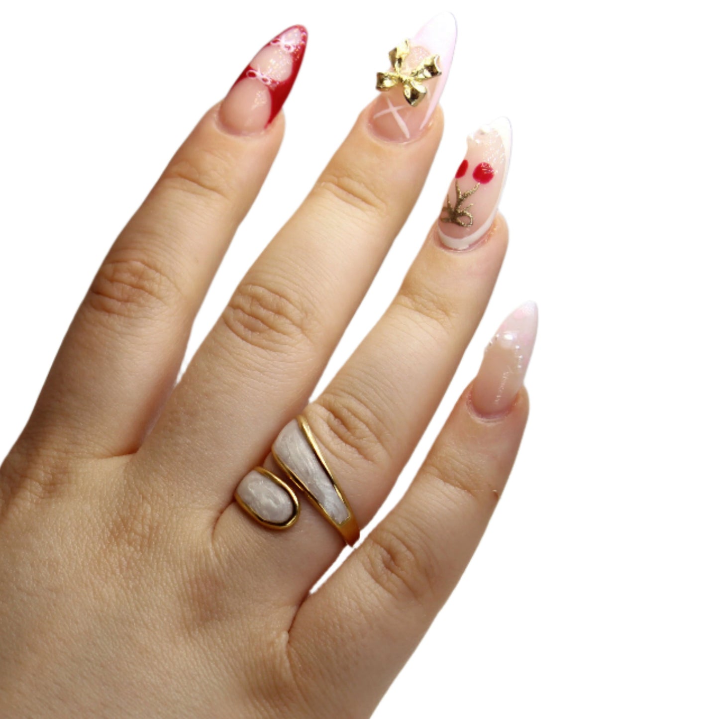 Elegant Gold-Plated Open Ring – Adjustable Stainless Steel Beauty – 18K Gold Plated, Perfect Gift for Her