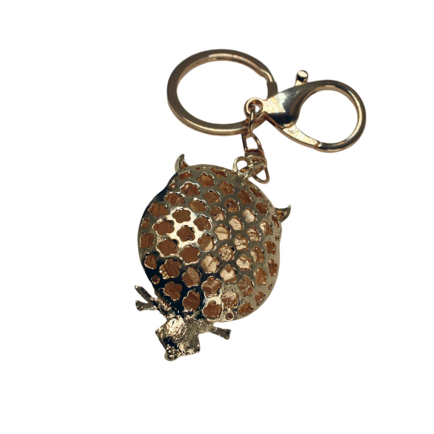 Gold turtle-shaped keychain