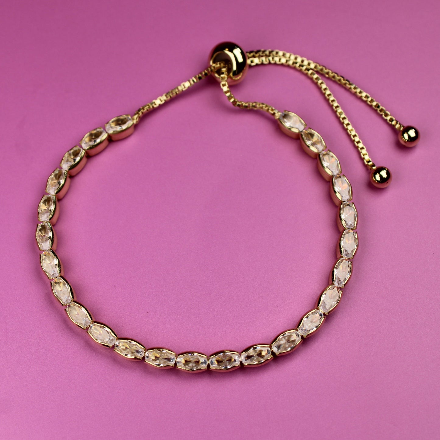 Nixie Geometric Crystal Bracelet Sparkling Cubic Zirconia Tennis Perfect Present