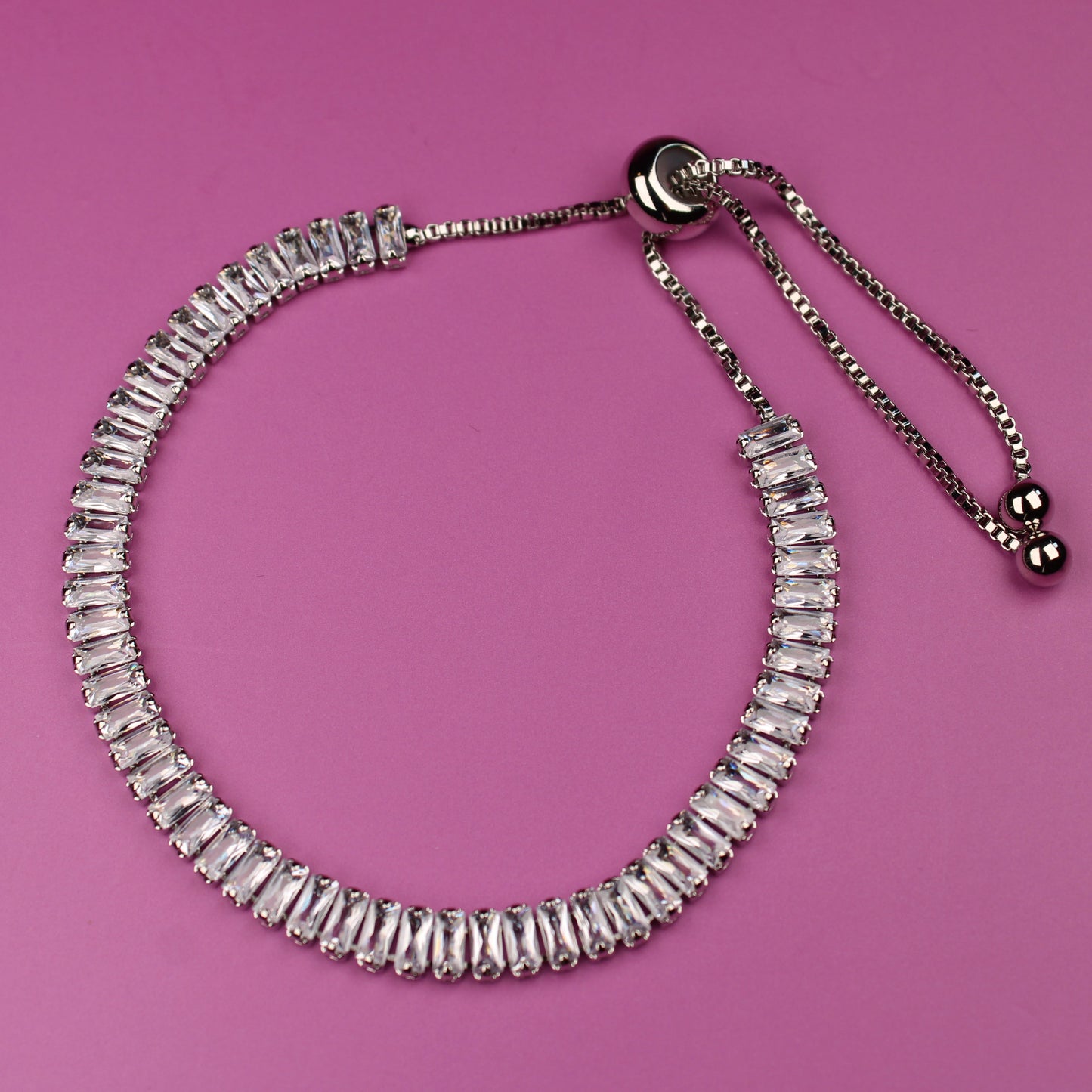 Thora Geometric Crystal Bracelet Sparkling Cubic Zirconia Tennis Perfect Present