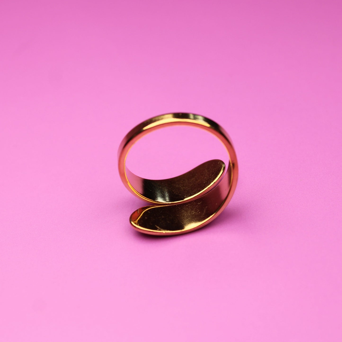 Enamel Adjustable Ring – 18K Gold Plated Stainless Steel – 18K Gold Plated, Perfect Gift for Her