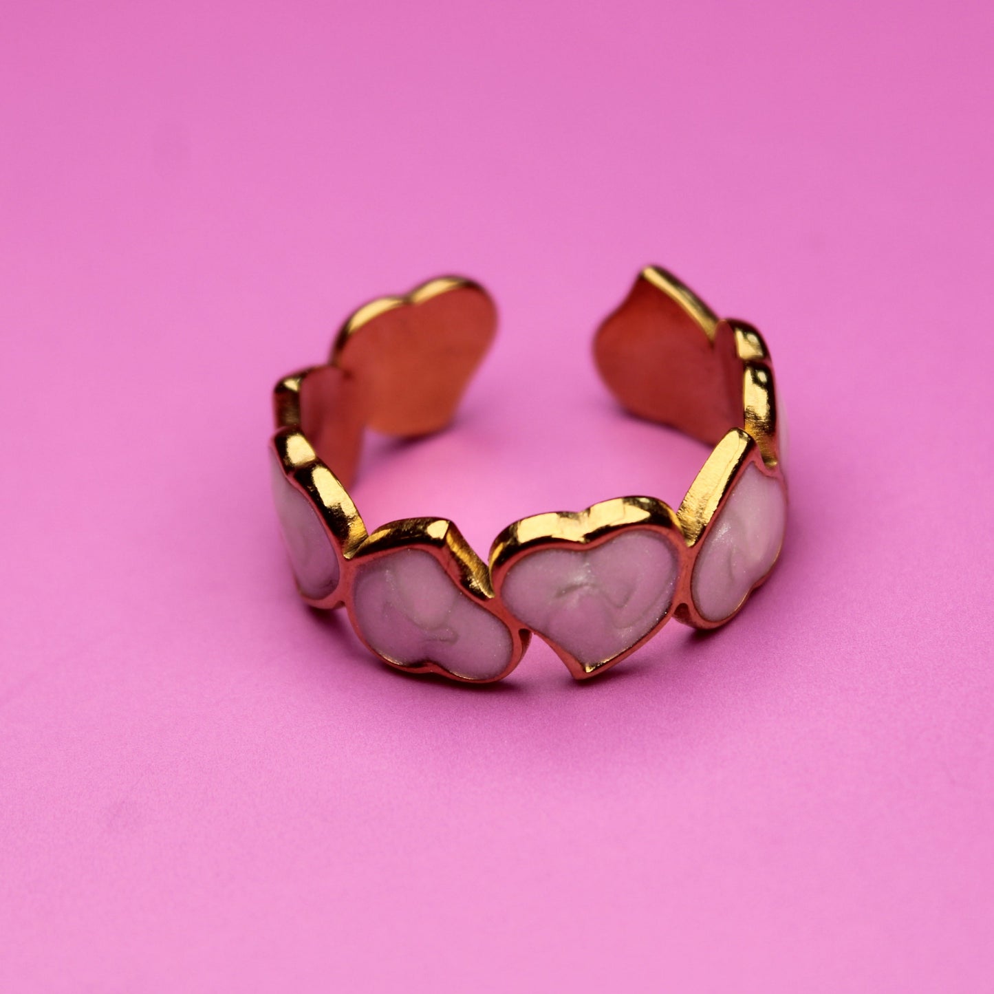 Romantic Gift Ring – Gold Plated Adjustable for Her – 18K Gold Plated, Perfect Gift for Her