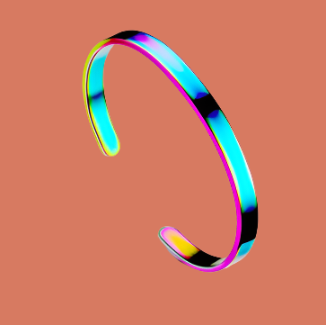 Womens Adjustable Stainless Steel Cuff Bracelet Multiple Color Options Gift Idea