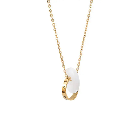 18K Gold Plated Disc Pendant Necklace – Classic Everyday Shine