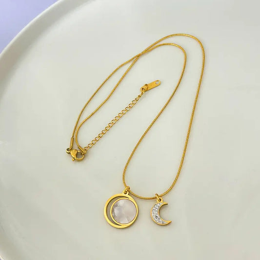 Starburst CZ Pendant Necklace – Celestial Gold Charm