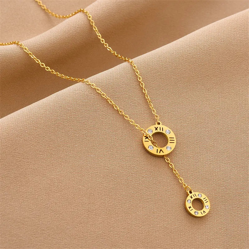 Dainty Gold-Plated Small Pendant Necklace with Cubic Zirconia – Everyday Sparkle