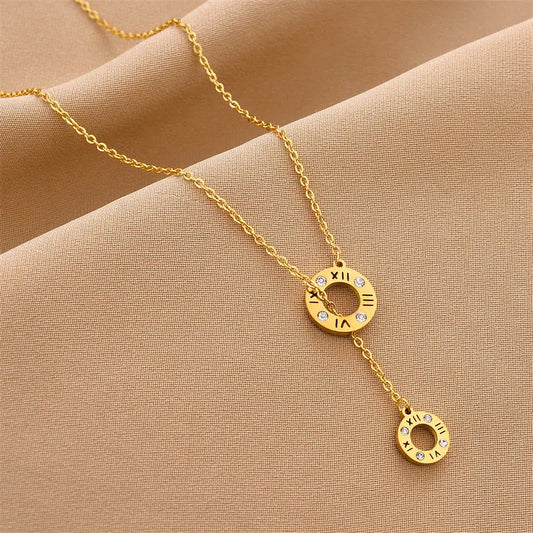 Dainty Gold-Plated Small Pendant Necklace with Cubic Zirconia – Everyday Sparkle