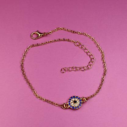 Bracelet with a decorative clasp on a pink background