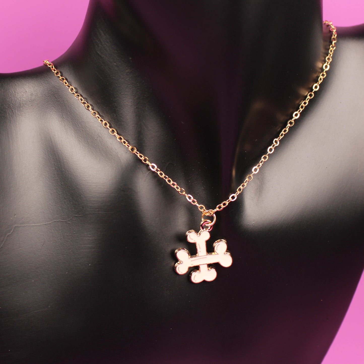 Crossbones Necklace – Spooky Halloween Gift Jewellery
